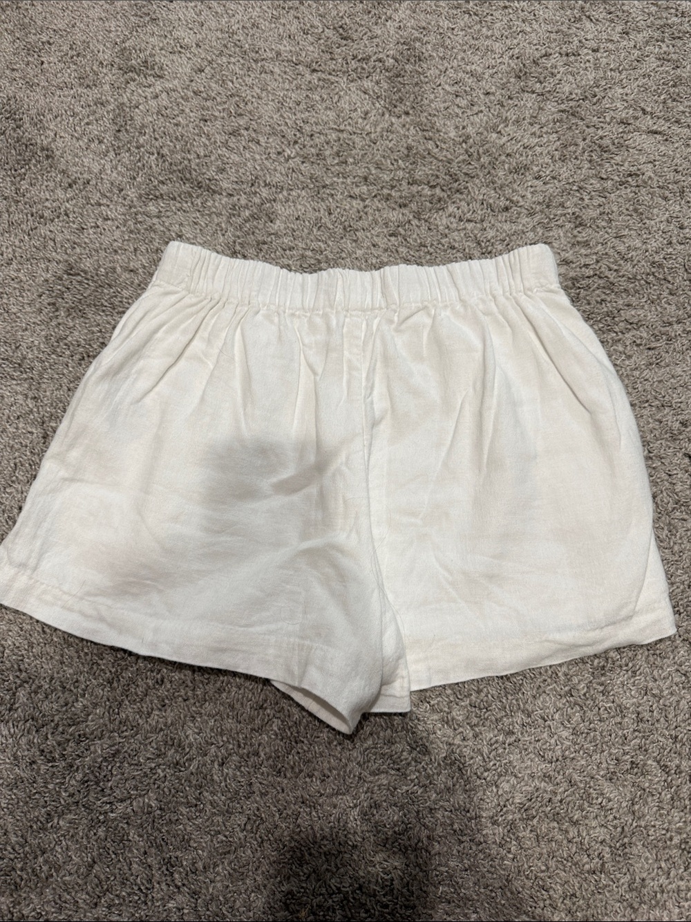 Abercrombie White Women's Casual Linen Blend Shorts small - Picture 5 of 5